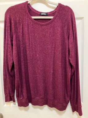 Buffalo David Bitton red maroon sweater sweatshirt size M